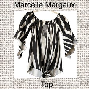 Marcelle Margaux Tie front Top